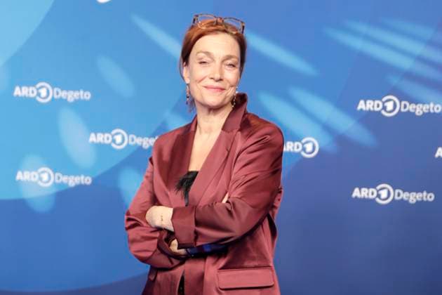 Aglaia Szyszkowitz, at the ARD BLUE HOUR 2026, Party for the 76th Berlin International Film Festival, Berlinale, at the Telegraphenamt in Berlin, Red Carpet,