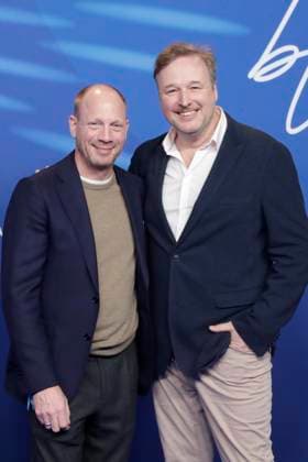 Steffen Grossmann, Johann von Buelow, at the ARD BLUE HOUR 2026, Party for the 76th Berlin International Film Festival, Berlinale, at the Telegraphenamt in Berlin, Red Carpet,