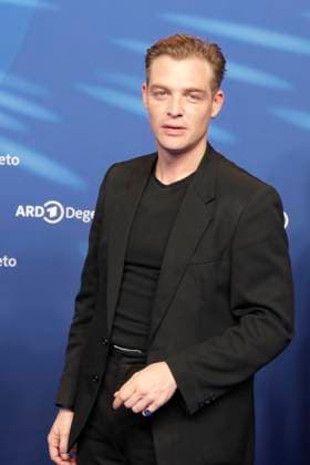 David Schütter, at the ARD BLUE HOUR 2026, Party for the 76th Berlin International Film Festival, Berlinale, at the Telegraphenamt in Berlin, Red Carpet,