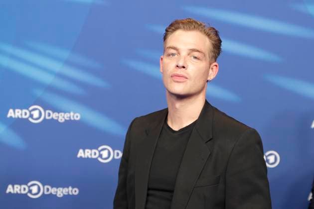 David Schütter, at the ARD BLUE HOUR 2026, Party for the 76th Berlin International Film Festival, Berlinale, at the Telegraphenamt in Berlin, Red Carpet,