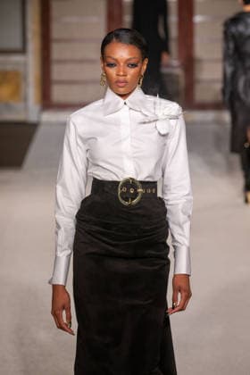 Sergio Hudson - Runway - February 2026 New York Fashion Week (NEW) Sergio Hudson - Runway - February 2026 New York Fashion Week. February 13, 2026, New York, New York, USA: A model walks the runway for the Sergio Hudson fashion show during the New York Fashion Week at the New York Public Library on February 13, 2026 in New York City. (Credit: M10s TheNews2) (Foto: M10s Thenews2 imago images) Sergio Hudson - Runway - February 2026 New York Fashion Week  Copyright: xRonxAdarx