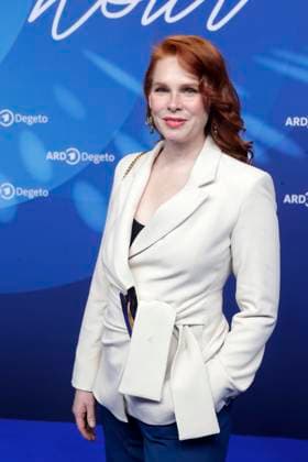 Henny Reents, at the ARD BLUE HOUR 2026, Party for the 76th Berlin International Film Festival, Berlinale, at the Telegraphenamt in Berlin, Red Carpet,