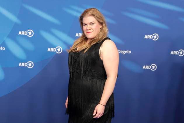 Stefanie Reinsperger, at the ARD BLUE HOUR 2026, Party for the 76th Berlin International Film Festival, Berlinale, at the Telegraphenamt in Berlin, Red Carpet,