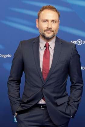 Max Riemelt, at the ARD BLUE HOUR 2026, Party for the 76th Berlin International Film Festival, Berlinale, at the Telegraphenamt in Berlin, Red Carpet,