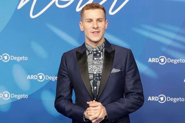 Lucas Sauer, at the ARD BLUE HOUR 2026, party for the 76th Berlin International Film Festival, Berlinale, at the Telegraphenamt in Berlin, red carpet,