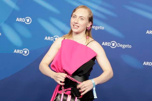 Elisa Schlott, at the ARD BLUE HOUR 2026, Party for the 76th Berlin International Film Festival, Berlinale, at the Telegraphenamt in Berlin, Red Carpet,