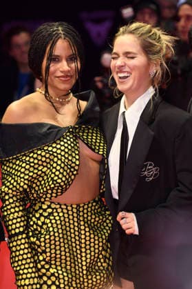 Zazie Beetz and Haley Lu Richardson at the photocall for the feature film Good Luck, Have Fun, Don t Die at the Berlinale 2026 76 Berlin International Film Festival on the Red Carpet of the Berlinale Palast Berlin, 13 02 2026 Foto:xC.xNiehausx xFuturexImagex fun_6244