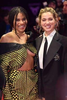 Zazie Beetz and Haley Lu Richardson at the photocall for the feature film Good Luck, Have Fun, Don t Die at the Berlinale 2026 76 Berlin International Film Festival on the Red Carpet of the Berlinale Palast Berlin, 13 02 2026 Foto:xC.xNiehausx xFuturexImagex fun_6245