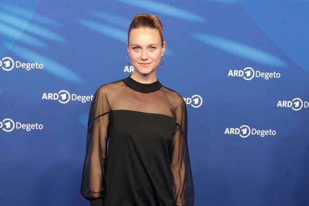 Anna Unterberger, at the ARD BLUE HOUR 2026, party for the 76th Berlin International Film Festival, Berlinale, at the Telegraphenamt in Berlin, red carpet,