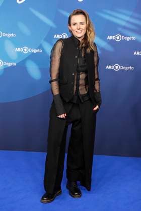 Karin Hanczewski, at the ARD BLUE HOUR 2026, Party for the 76th Berlin International Film Festival, Berlinale, at the Telegraphenamt in Berlin, Red Carpet,