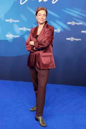 Aglaia Szyszkowitz, at the ARD BLUE HOUR 2026, Party for the 76th Berlin International Film Festival, Berlinale, at the Telegraphenamt in Berlin, Red Carpet,
