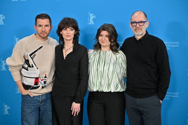76th Berlin Film Festival Photocall Heysel 85 Matteo Simoni, Violet Braeckman, Teodora Ana Mihai, Hans Everaert attending the photocall of the movie Heysel 85 during 76th Berlin International Film Festival in Berlin, Germany on 14 February 2026. Photo by Julien Reynaud APS-Medias ABACAPRESS.COM Berlin  Copyright: xReynaudxJulien APS-Medias ABACAx