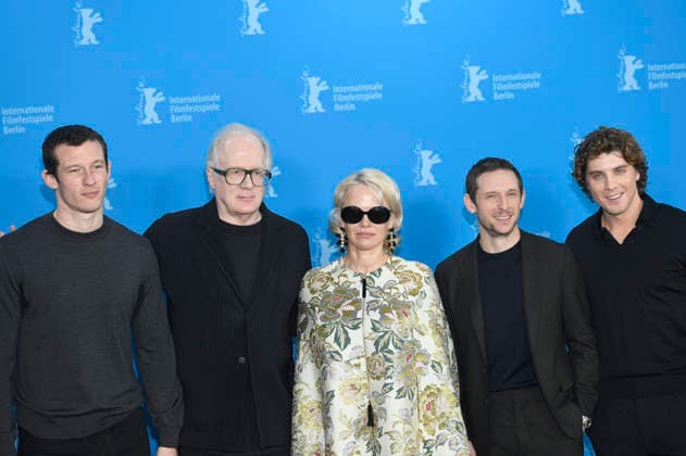 Callum Turner, Tracy Letts, Pamela Anderson, Jamie Bell and Lukas Gage at the photocall for the feature film Rosebush Pruning at the Berlinale 2026 76 Berlin International Film Festival at the Hotel Grand Hyatt Berlin, 14 02 2026 Foto:xC.xNiehausx xFuturexImagex pruning_6248