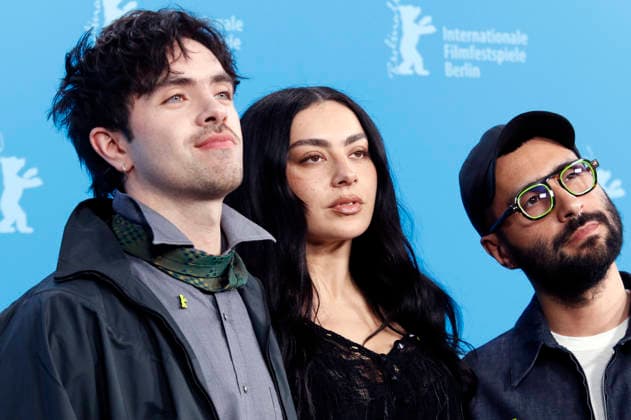 Aidan Zamiri, Charli xcx and David Hinojosa at the photocall for the feature film The Moment at the Berlinale 2026 76 Berlin International Film Festival at the Hotel Grand Hyatt Berlin, 14 02 2026 Foto:xC.xTamckex xFuturexImagex moment_6224