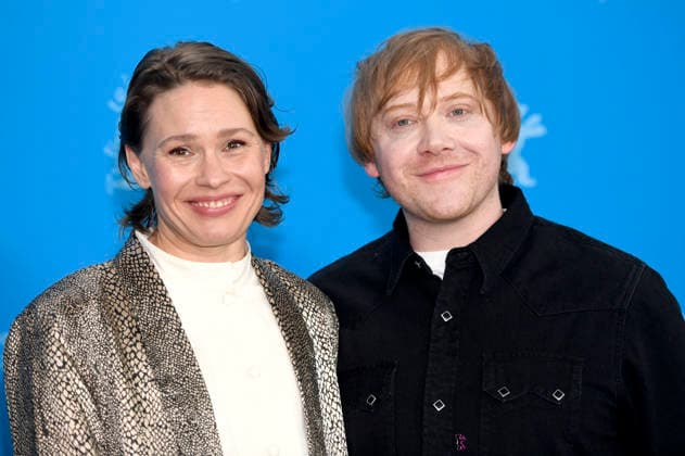 Seidi Haarla and Rupert Grint at the photocall for the feature film Yön lapsi Nightborn at the Berlinale 2026 76 Berlin International Film Festival at the Hotel Grand Hyatt Berlin, 14 02 2026 Foto:xC.xNiehausx xFuturexImagex nightborn_6210