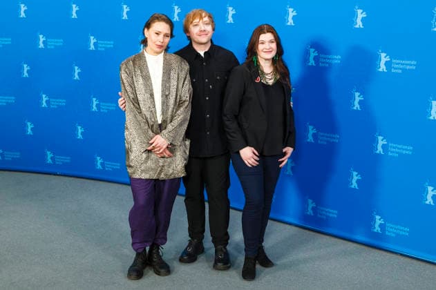 Seidi Haarla, Rupert Grint and Hanna Bergholm at the photocall for the feature film Yön lapsi Nightborn at the Berlinale 2026 76 Berlin International Film Festival at the Hotel Grand Hyatt Berlin, 14 02 2026 Foto:xJ.xEdwardsx xFuturexImagex nightborn_6218