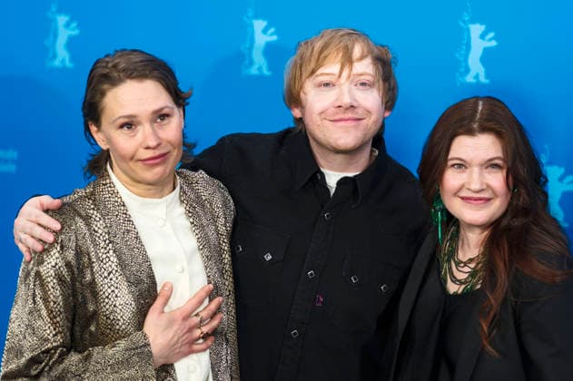 Seidi Haarla, Rupert Grint and Hanna Bergholm at the photocall for the feature film Yön lapsi Nightborn at the Berlinale 2026 76 Berlin International Film Festival at the Hotel Grand Hyatt Berlin, 14 02 2026 Foto:xJ.xEdwardsx xFuturexImagex nightborn_6220