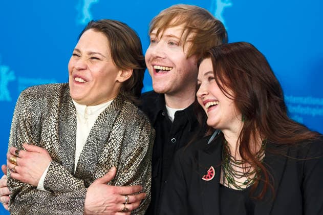 Seidi Haarla, Rupert Grint and Hanna Bergholm at the photocall for the feature film Yön lapsi Nightborn at the Berlinale 2026 76 Berlin International Film Festival at the Hotel Grand Hyatt Berlin, 14 02 2026 Foto:xJ.xEdwardsx xFuturexImagex nightborn_6222