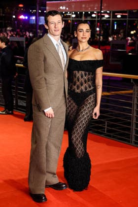 Berlin Berlinale, 76 Berlin International Film Festival 2026 Photo Call red Carpet ROSEBUSH PRUNING Dua Lipa with partner Callum Turner Berlinale, 76 Berlin International Film Festival 2026, 14 02 2026 Press Photo Roger Buerke Copyright: xEibner-Pressefoto RogerxBuerkex EP_RBE