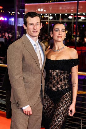 Berlin Berlinale, 76 Berlin International Film Festival 2026 Photo Call red Carpet ROSEBUSH PRUNING Dua Lipa with partner Callum Turner Berlinale, 76 Berlin International Film Festival 2026, 14 02 2026 Press Photo Roger Buerke Copyright: xEibner-Pressefoto RogerxBuerkex EP_RBE