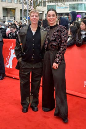 Sylvaine Faligant and Anna Roller at the premiere of the feature film Allegro Pastell at the Berlinale 2026 76 Berlin International Film Festival at the Zoo Palast Berlin, 14 02 2026 Foto:xM.xBehrensx xFuturexImagex allegro_6218