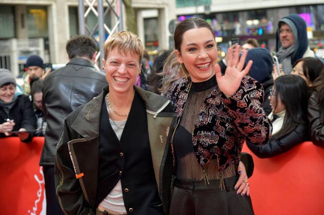Sylvaine Faligant and Anna Roller at the premiere of the feature film Allegro Pastell at the Berlinale 2026 76 Berlin International Film Festival at the Zoo Palast Berlin, 14 02 2026 Foto:xM.xBehrensx xFuturexImagex allegro_6221