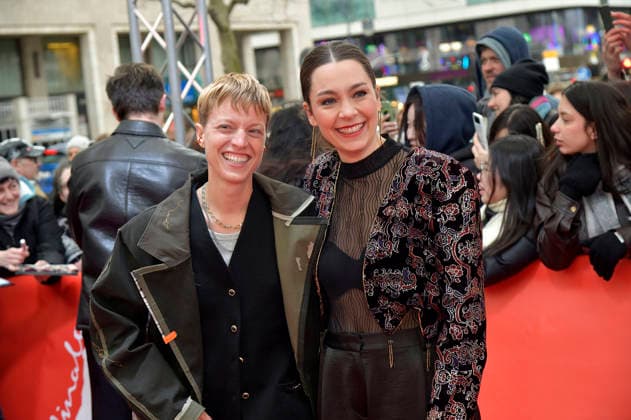Sylvaine Faligant and Anna Roller at the premiere of the feature film Allegro Pastell at the Berlinale 2026 76 Berlin International Film Festival at the Zoo Palast Berlin, 14 02 2026 Foto:xM.xBehrensx xFuturexImagex allegro_6222