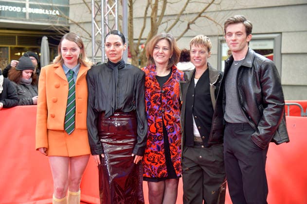 Luna Wedler, Haley Louise Jones, Martina Gedeck, Sylvaine Faligant and Jannis Niewöhner at the premiere of the feature film Allegro Pastell at the Berlinale 2026 76 Berlin International Film Festival at the Zoo Palast Berlin, 14 02 2026 Foto:xM.xBehrensx xFuturexImagex allegro_6226