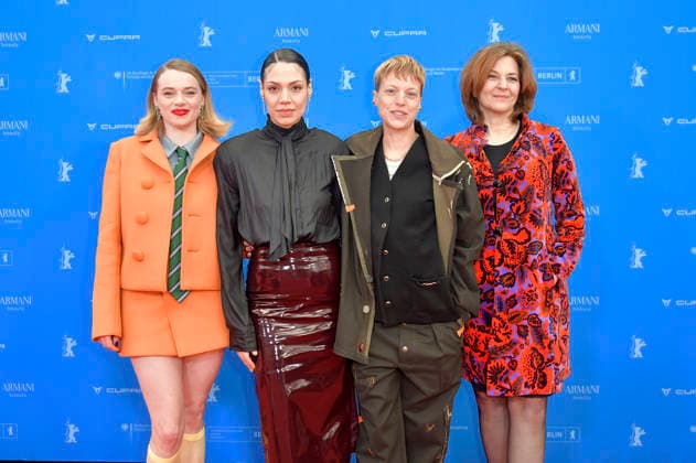 Luna Wedler, Haley Louise Jones, Sylvaine Faligant and Martina Gedeck at the premiere of the feature film Allegro Pastell at the Berlinale 2026 76 Berlin International Film Festival at the Zoo Palast Berlin, 14 02 2026 Foto:xM.xBehrensx xFuturexImagex allegro_6228