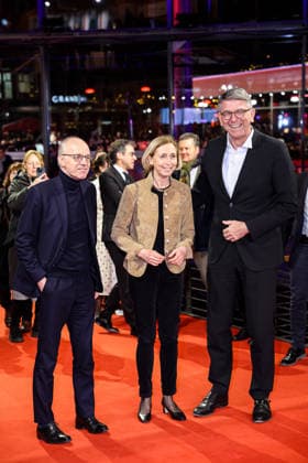 Berlin Berlinale, 76 Berlin International Film Festival 2026 Photo Call red Carpet ROSEBUSH PRUNING Wolfram Weimer Minister of Culture right Berlinale, 76 Berlin International Film Festival 2026, 14 02 2026 Press photo Roger Buerke Copyright: xEibner-Pressefoto RogerxBuerkex EP_RBE