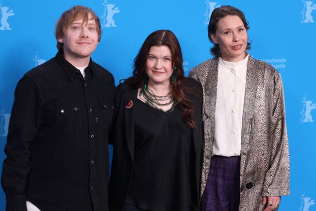 February 14, 2026, Berlin, Germany: Seidi Haarla, Rupert Grint and Hanna Bergholm attend the photocall of YoÂ¶n Lapsi (Nightborn) during the 76th Berlinale International Film Festival at Hotel Hyatt in Berlin, Germany, on 14 February 2026. Photo: Berlin Germany - ZUMAm179 20260214_zep_m179_026 Copyright: xAlecxMichaelx