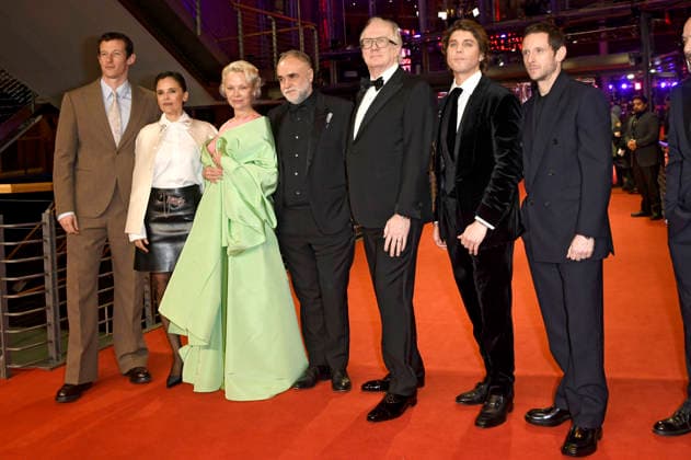 Callum Turner, Elena Anaya, Pamela Anderson, Karim Ainouz, Tracy Letts, Lukas Gage and Jamie Bell at the premiere of the feature film Rosebush Pruning at the Berlinale 2026 76 Berlin International Film Festival in the Berlinale Palast Berlin, 14 02 2026 Foto:xC.xNiehausx xFuturexImagex rosebush_6264
