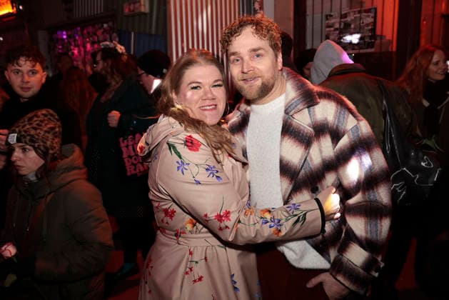 Gisa Flake and Knud Riepen at the MBB Medienboard Berlinale Party on 14 02 2026 in Berlin Medienboard Berlinale MBB Party 2026 in Berlin