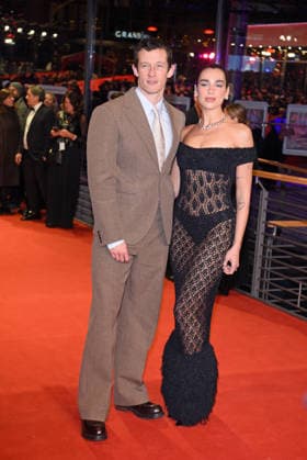 Callum Turner with girlfriend Dua Lipa at the premiere ROSEBUSH PRUNING as part of 76 BERLINALE International Berlin Film Festival at Berlinale Palast at Potsdamer Platz in Berlin on 14 02 2026