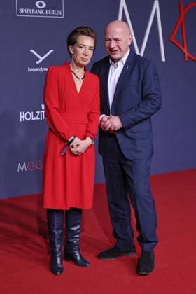 Medienboard Party 2026 Sarah Duve Schmid, Kai Wegner Party of Medienboard Berlin Brandenburg 2026, Holzmarkt Berlin, Date 14 02 2026 Copyright: xEventpress Kratschx