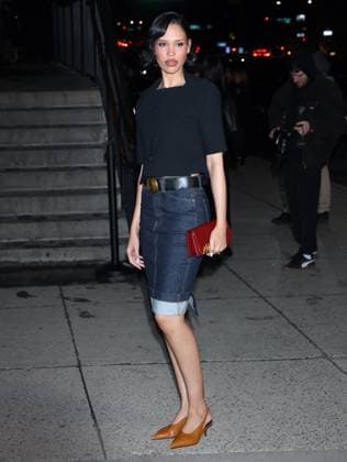 NYFW - Celebs at The Khaite Fashion Show Nara Smith attends the Khaite show during the New York Fashion Week, NY on February 14, 2026. Photo by Charles Guerin ABACAPRESS.COM New York NY United States  Copyright: xGuerinxCharles ABACAx