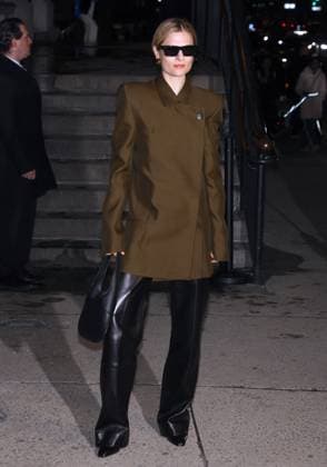 NYFW - Celebs at The Khaite Fashion Show Louisa Jacobson attends the Khaite show during the New York Fashion Week, NY on February 14, 2026. Photo by Charles Guerin ABACAPRESS.COM New York NY United States  Copyright: xGuerinxCharles ABACAx