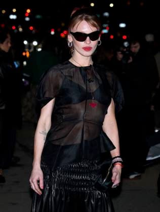 NYFW - Celebs at The Khaite Fashion Show Ivy Getty attends the Khaite show during the New York Fashion Week, NY on February 14, 2026. Photo by Charles Guerin ABACAPRESS.COM New York NY United States  Copyright: xGuerinxCharles ABACAx