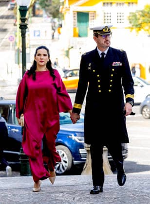 14-02-2026 Portugal Wedding of Princess Leopoldine Eleonore Therese Marie von and zu Liechtenstein and Bruno Walter Pedrosa Joao at the Estrela Basilica in Lisbon, Portugal. Â  Copyright: xPPEx