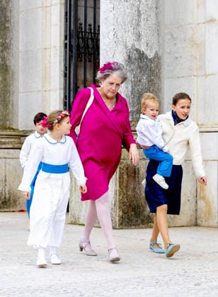 14-02-2026 Portugal Wedding of Princess Leopoldine Eleonore Therese Marie von and zu Liechtenstein and Bruno Walter Pedrosa Joao at the Estrela Basilica in Lisbon, Portugal. Prince and Princess Gundakar of Liechtenstein, parents of Princess Leopoldina Â  Copyright: xPPEx