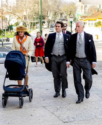 14-02-2026 Portugal Wedding of Princess Leopoldine Eleonore Therese Marie von and zu Liechtenstein and Bruno Walter Pedrosa Joao at the Estrela Basilica in Lisbon, Portugal. Â  Copyright: xPPEx