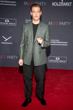 David Schuetter as a guest on the red carpet at the Medienboard Party 2026 at the 76 Berlinale 2026 at Holzmarkt on Saturday February 14, 2026 in Berlin Berlin Germany