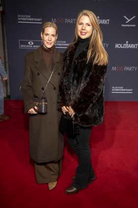 Anika Decker and Ema Klinec as guests on the red carpet at the Medienboard Party 2026 at the 76 Berlinale 2026 at Holzmarkt on Saturday February 14, 2026 in Berlin Berlin Germany