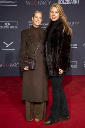 Anika Decker and Ema Klinec as guests on the red carpet at the Medienboard Party 2026 at the 76 Berlinale 2026 at Holzmarkt on Saturday February 14, 2026 in Berlin Berlin Germany