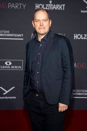 Godehard Giese on the red carpet at the Medienboard Party 2026 at the 76 Berlinale 2026 at Holzmarkt on Saturday, February 14, 2026 in Berlin Berlin Germany