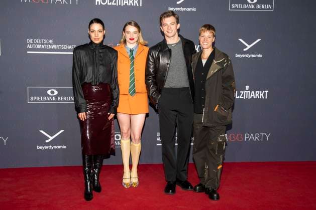 Haley Louise Jones, Luna Wedler and Jannis Niewöhner Sylvaine Faligant as guests on the red carpet at the Medienboard Party 2026 at the 76 Berlinale 2026 at Holzmarkt on Saturday February 14, 2026 in Berlin Berlin Germany