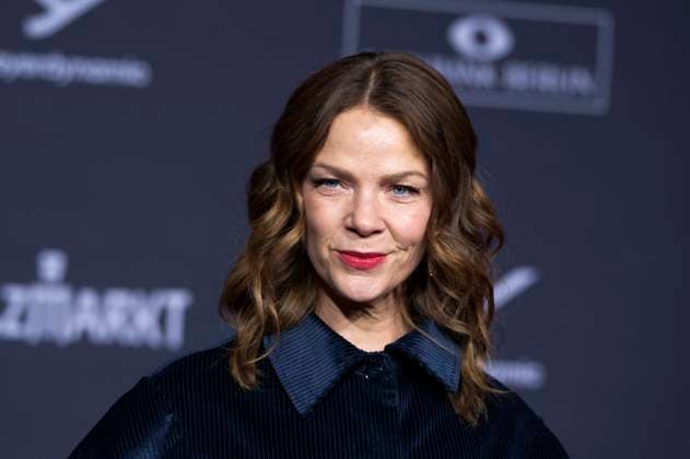 Jessica Schwarz on the red carpet at the Medienboard Party 2026 at the 76 Berlinale 2026 at Holzmarkt on Saturday, February 14, 2026 in Berlin Berlin Germany