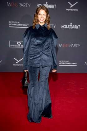 Jessica Schwarz on the red carpet at the Medienboard Party 2026 at the 76 Berlinale 2026 at Holzmarkt on Saturday, February 14, 2026 in Berlin Berlin Germany