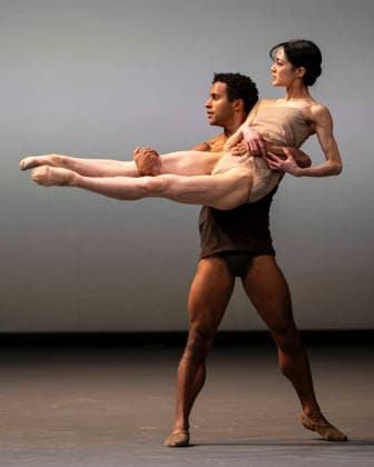 February 15, 2026, London, London, UK: LONDON, UK. Sae Maeda, Royal Ballet, and Marcelino Sambo , Royal Ballet, rehearse Chroma ahead of the 20th anniversary Ballet Icons Gala at the London Coliseum. The Gala features an international cast of ballet stars from the worldÃ¢â‚¬â ¢s most prestigious companies. London UK  - ZUMAl94_ 20260215_zaf_l94_012 Copyright: xStephenxChungx