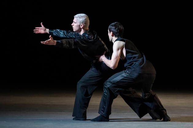 February 15, 2026, London, London, UK: LONDON, UK. James Pett, International Star Dancer, and Travis Clausen-Knight, International Star Dancer, rehearse Postscript ahead of the 20th anniversary Ballet Icons Gala at the London Coliseum. The Gala features an international cast of ballet stars from the worldÃ¢â‚¬â ¢s most prestigious companies. London UK  - ZUMAl94_ 20260215_zaf_l94_017 Copyright: xStephenxChungx
